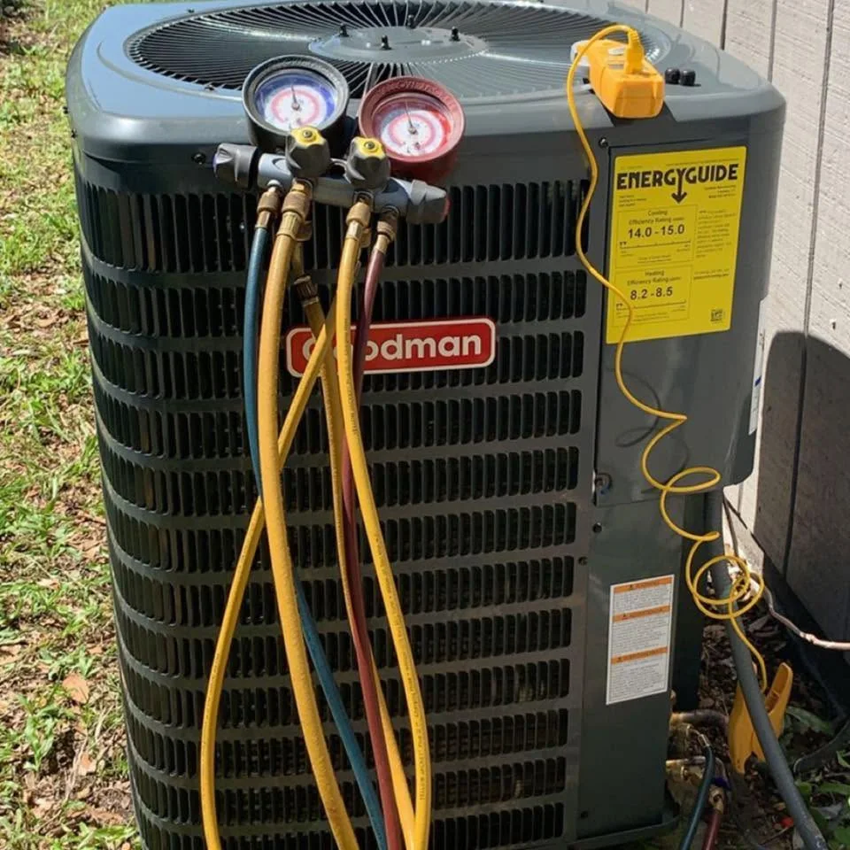 Outdoor AC condenser unit